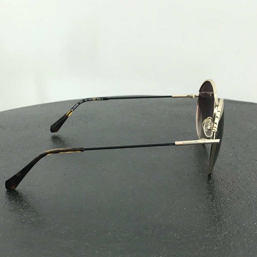 BALMAIN 52mm Round Sunglasses Gold - Picture 6 of 9